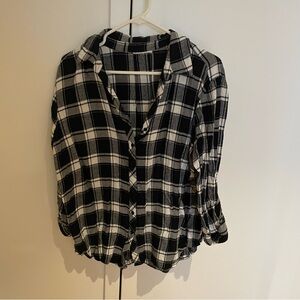 Plaid Button-Up Shirt